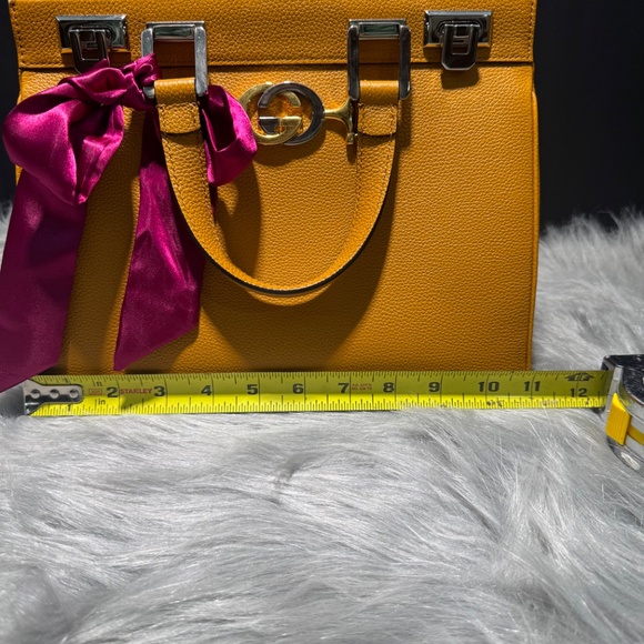 Gucci Orange Posillipo Grain Calfskin Zumi~with COA - Picture 16 of 16